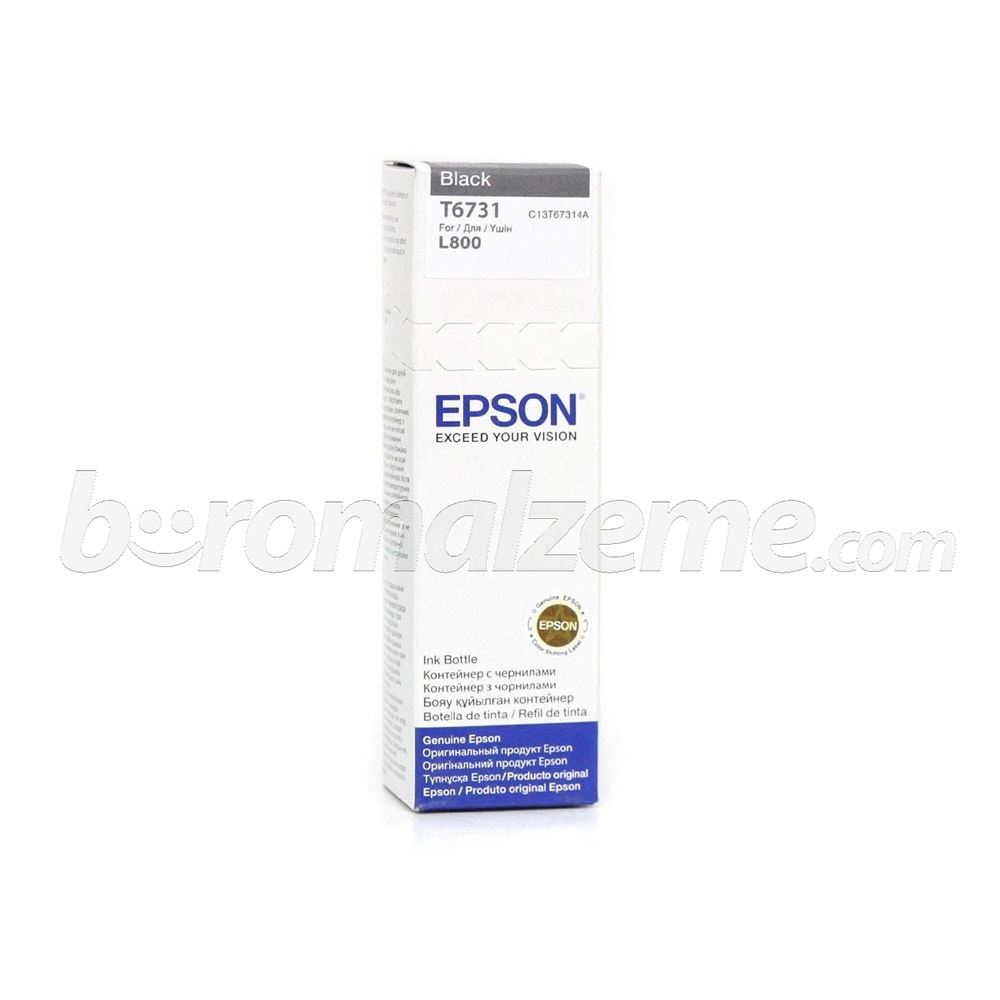 EPSON C13T67314A Siyah 70ml-L800 KARTUŞU (Tanklı)