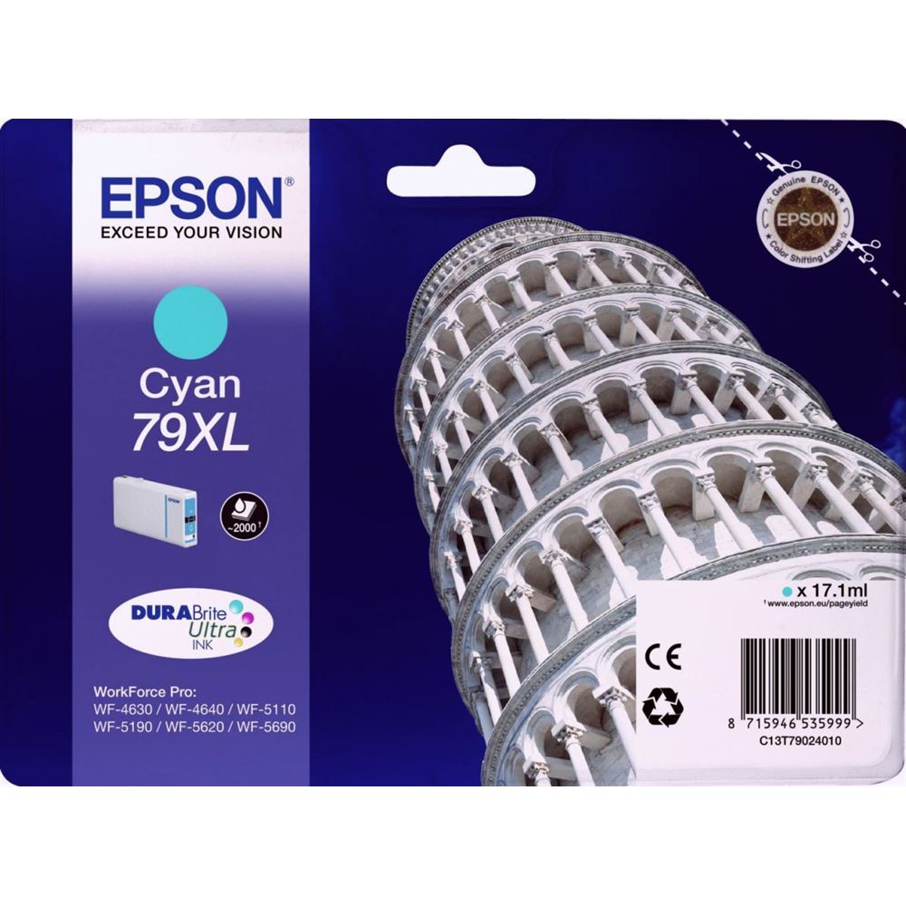 Epson C13T79024010 S.Pack Cyan 79XL DURABrite UltraInk 17,1 ml.