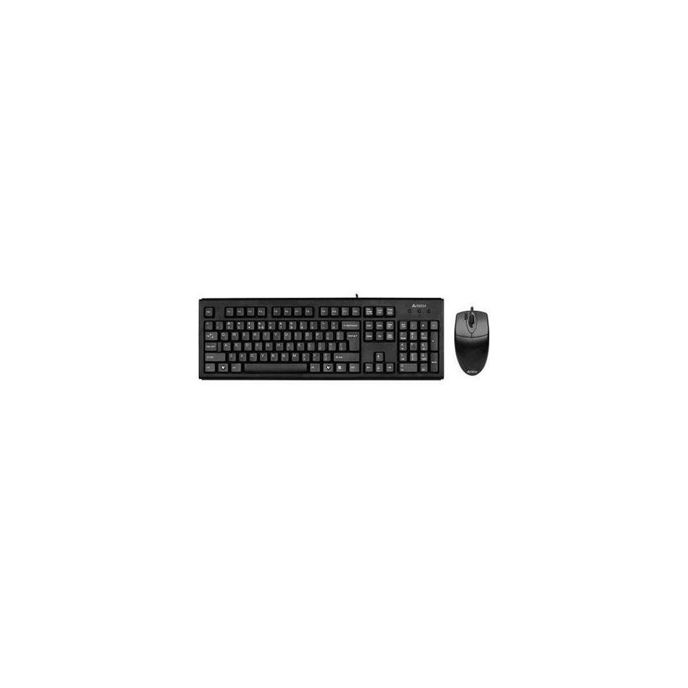 A4 TECH KM-72620D-USB USB Q Standart Klavye+Optik Mouse Siyah