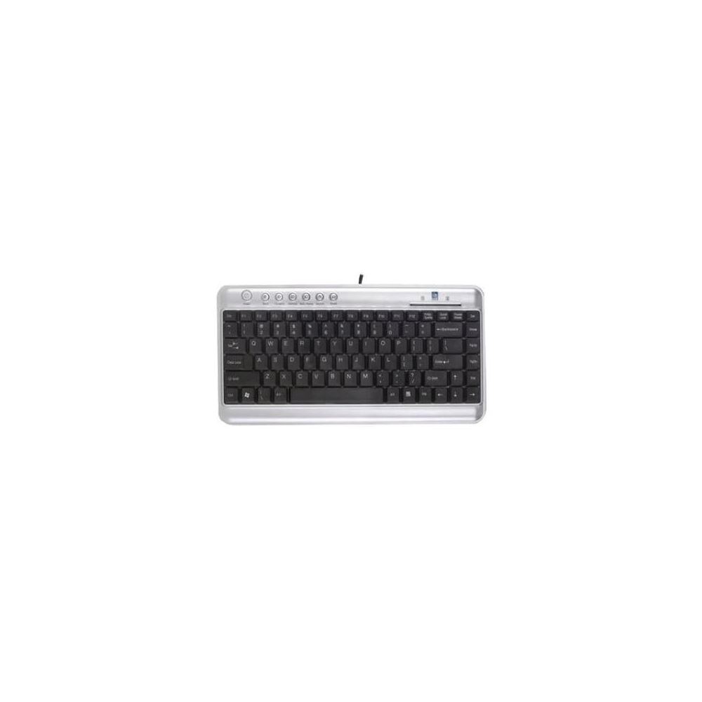 A4 TECH KBA-KL5UP USB Q Multimedya Slim Mini Klavye Siyah-Gri