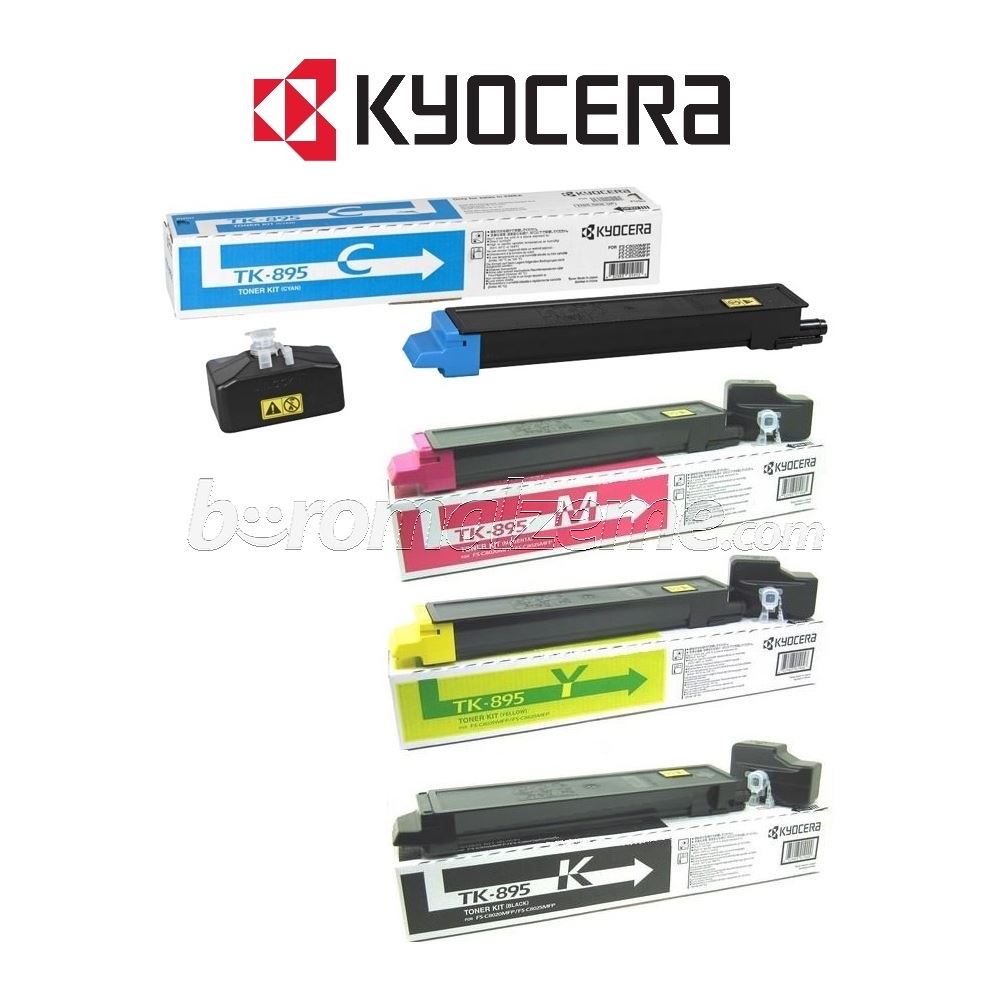 Kyocera Mita TK-895 Orginal Toner Seti (Black+Cyan+Magenta+Yellow)FS-C 8020-8025-8520-8525