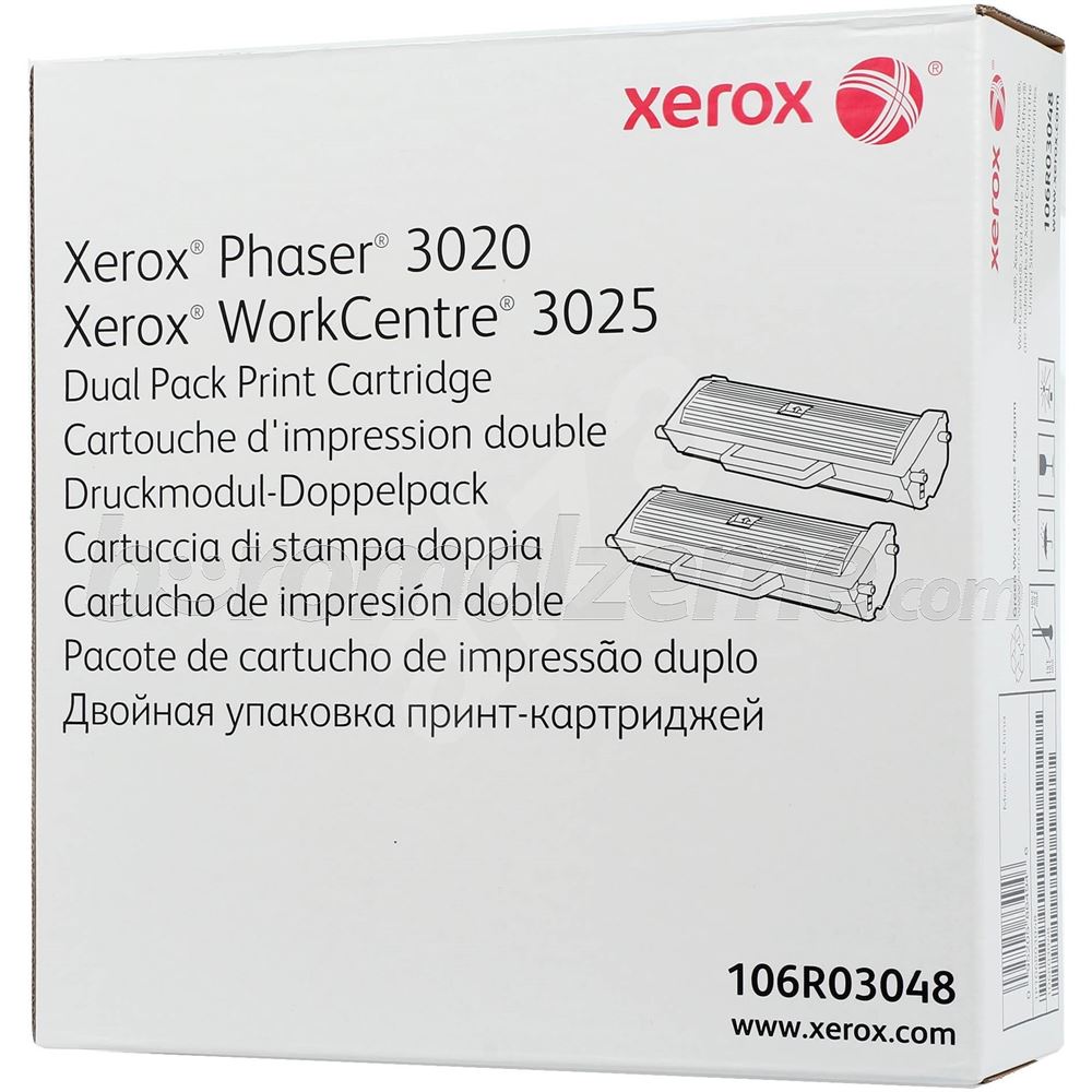XEROX 106R03048 Phaser 3020/WC3025 Siyah Toner İkili Paket