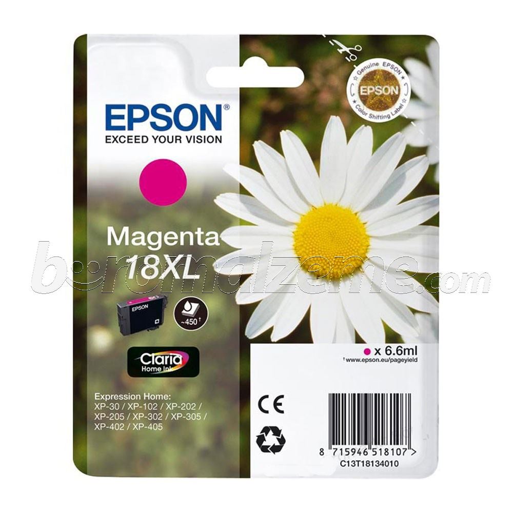  EPSON C13T18134020 MAGENTA-18XL-EXPRSS HOME XP-202/205/305/405 6,6 ML