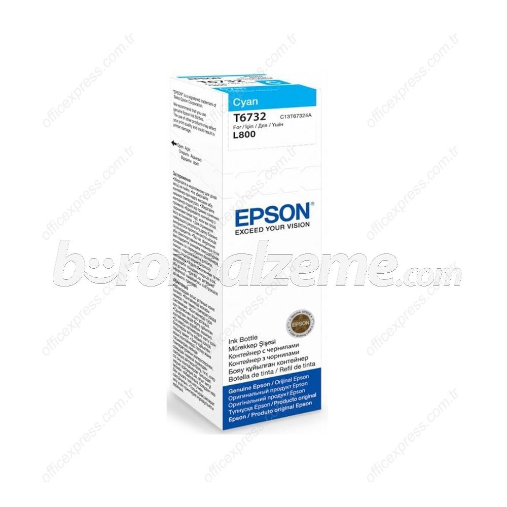 EPSON C13T67324A Mavi 70ml-L800 KARTUŞU (Tanklı)