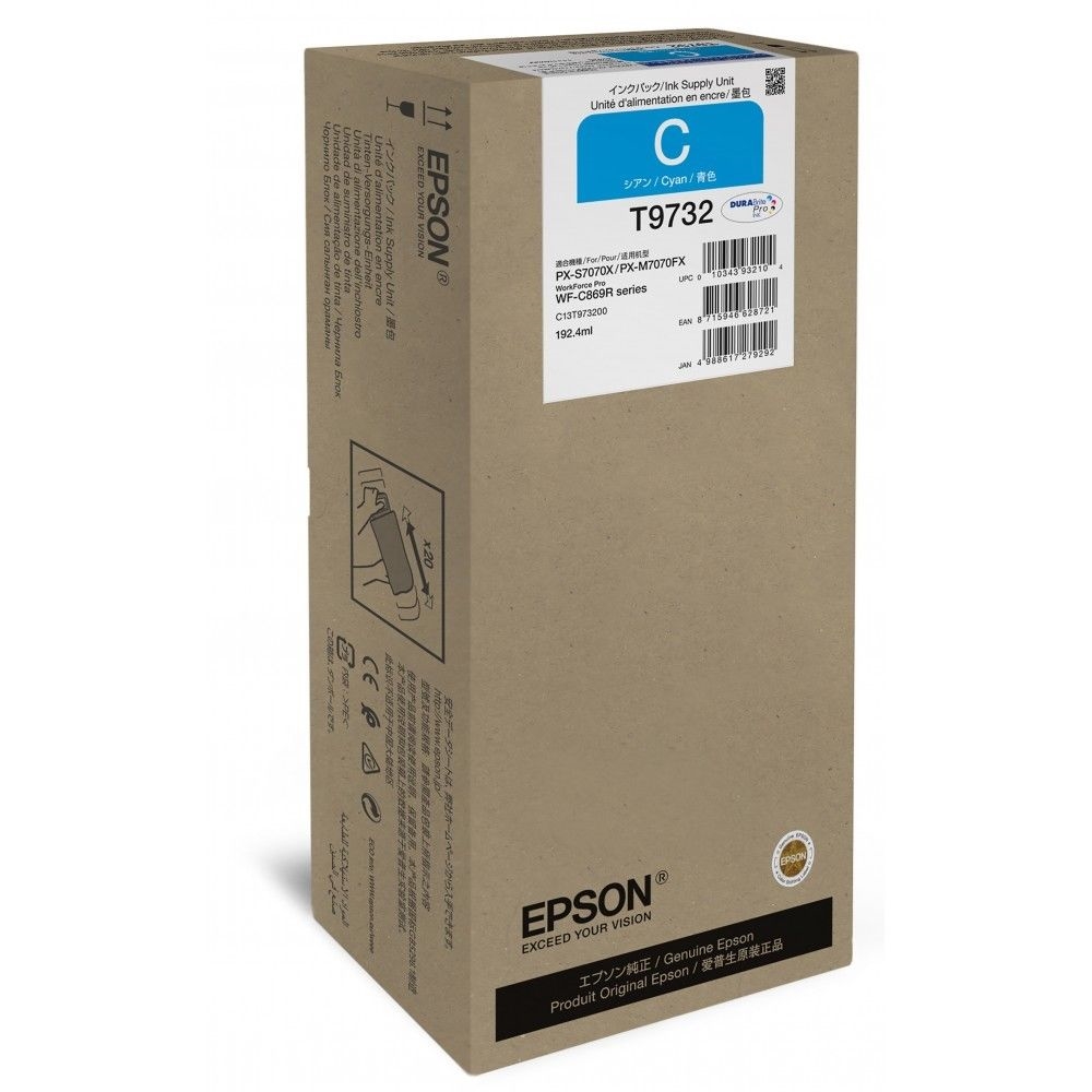 EPSON T9732 XL MAVI MUREKKEP KARTUS (C13T973200) 192,4 ml WF-C 860 Serisi için